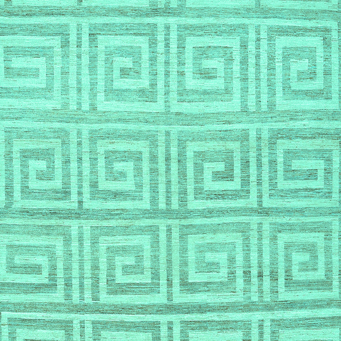 Abstract Turquoise Contemporary Rug, con383turq