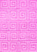 Machine Washable Abstract Pink Contemporary Rug, wshcon383pnk