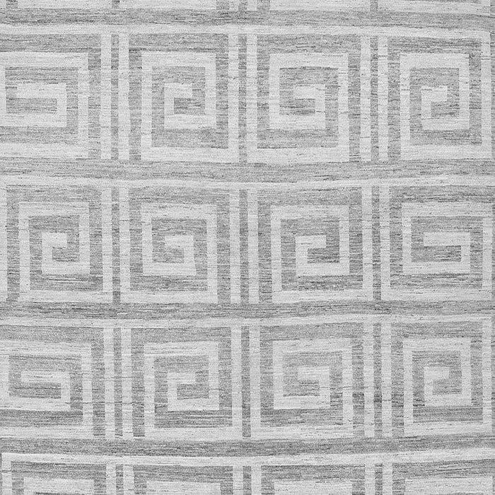 Serging Thickness of Machine Washable Abstract Gray Contemporary Rug, wshcon383gry