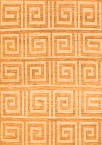 Abstract Orange Contemporary Rug, con383org