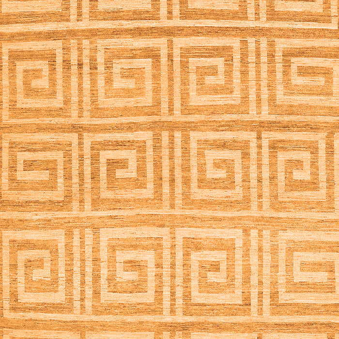 Abstract Orange Contemporary Rug, con383org
