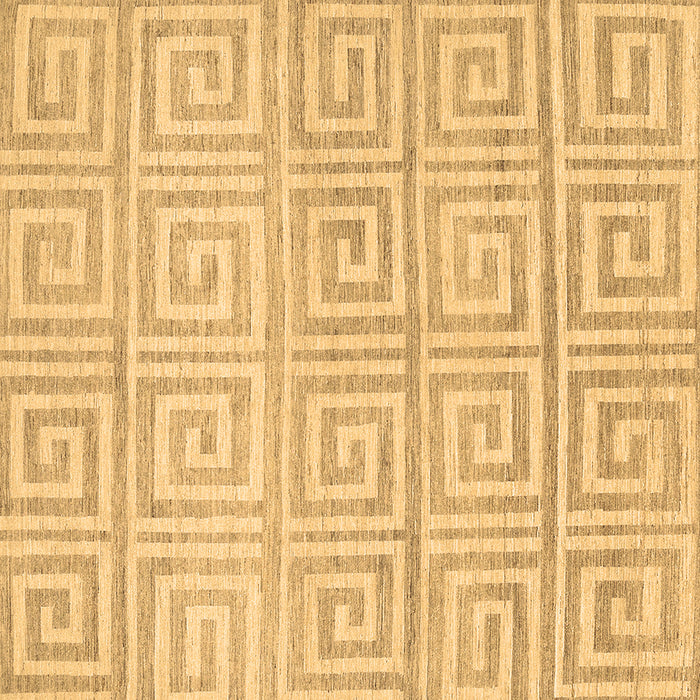 Square Machine Washable Abstract Brown Contemporary Rug, wshcon383brn