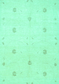 Solid Turquoise Modern Rug, con384turq