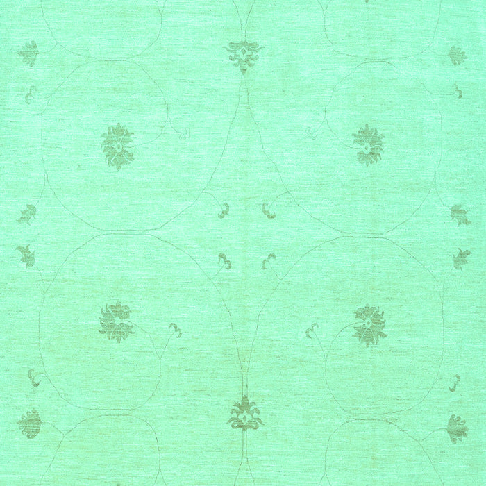 Solid Turquoise Modern Rug, con384turq