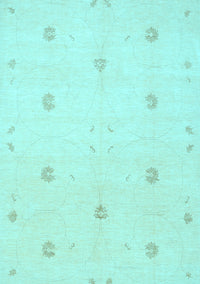 Solid Light Blue Modern Rug, con384lblu