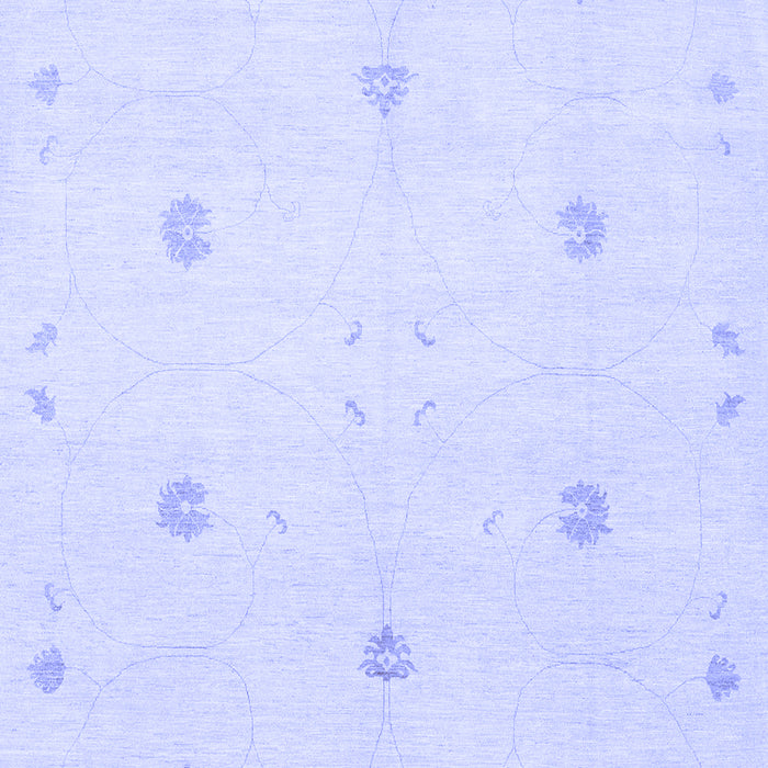 Machine Washable Solid Blue Modern Rug, wshcon384blu