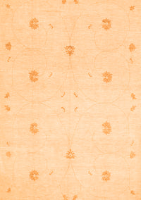 Solid Orange Modern Rug, con384org