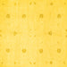 Square Solid Yellow Modern Rug, con384yw