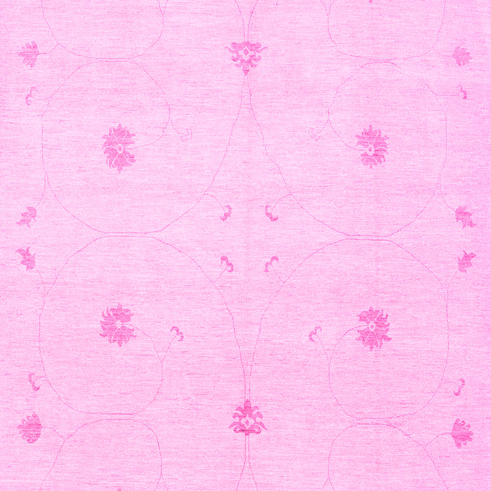 Machine Washable Solid Pink Modern Rug, wshcon384pnk