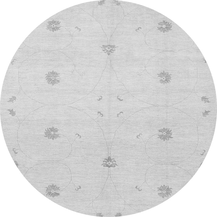 Machine Washable Solid Gray Modern Rug, wshcon384gry