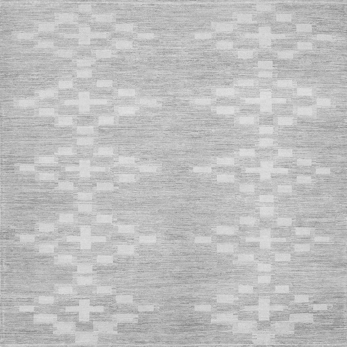 Serging Thickness of Solid Gray Modern Rug, con385gry
