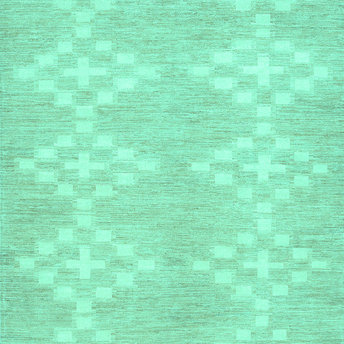 Machine Washable Solid Turquoise Modern Area Rugs, wshcon385turq