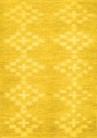 Solid Yellow Modern Rug, con385yw