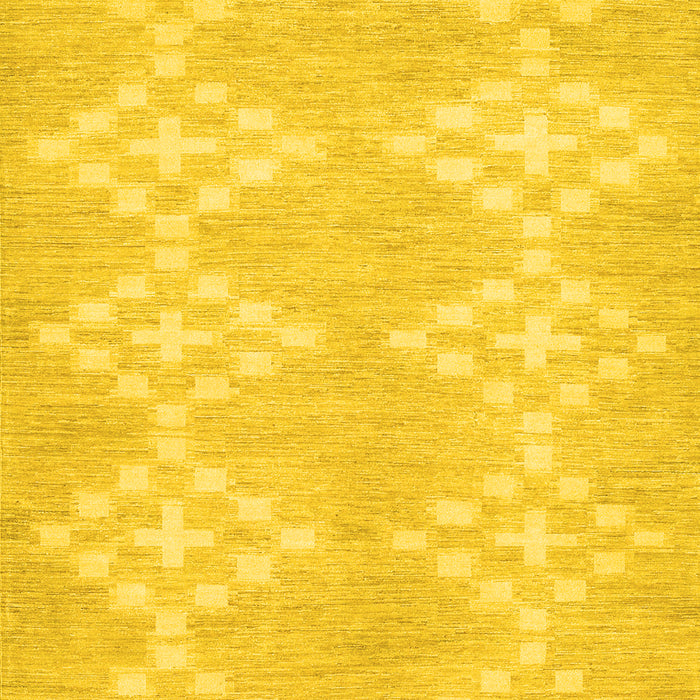 Solid Yellow Modern Rug, con385yw