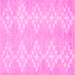 Square Machine Washable Solid Pink Modern Rug, wshcon385pnk