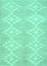 Solid Turquoise Modern Rug, con385turq