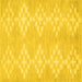 Square Machine Washable Solid Yellow Modern Rug, wshcon385yw