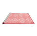 Modern Red Washable Rugs