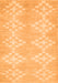 Solid Orange Modern Rug, con385org