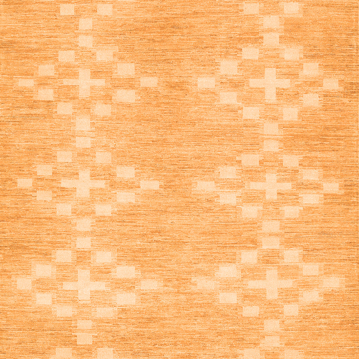 Solid Orange Modern Rug, con385org