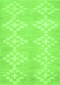 Solid Green Modern Rug, con385grn