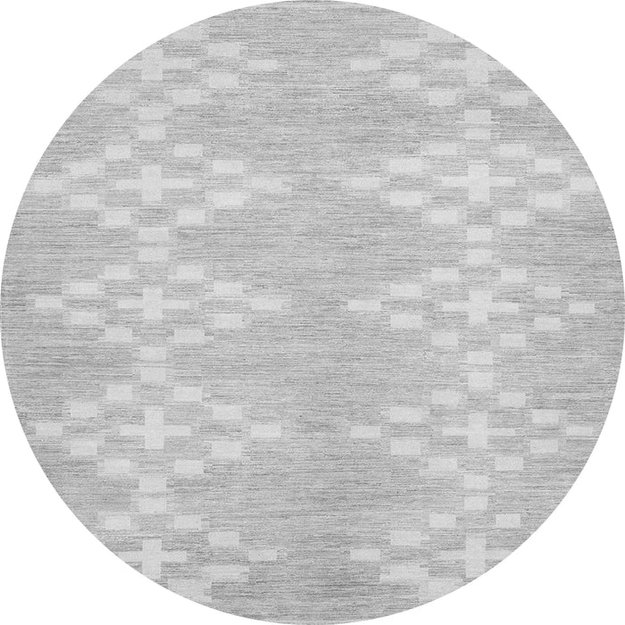 Square Solid Gray Modern Rug, con385gry