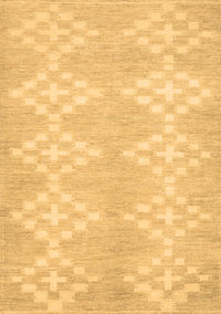 Solid Brown Modern Rug, con385brn