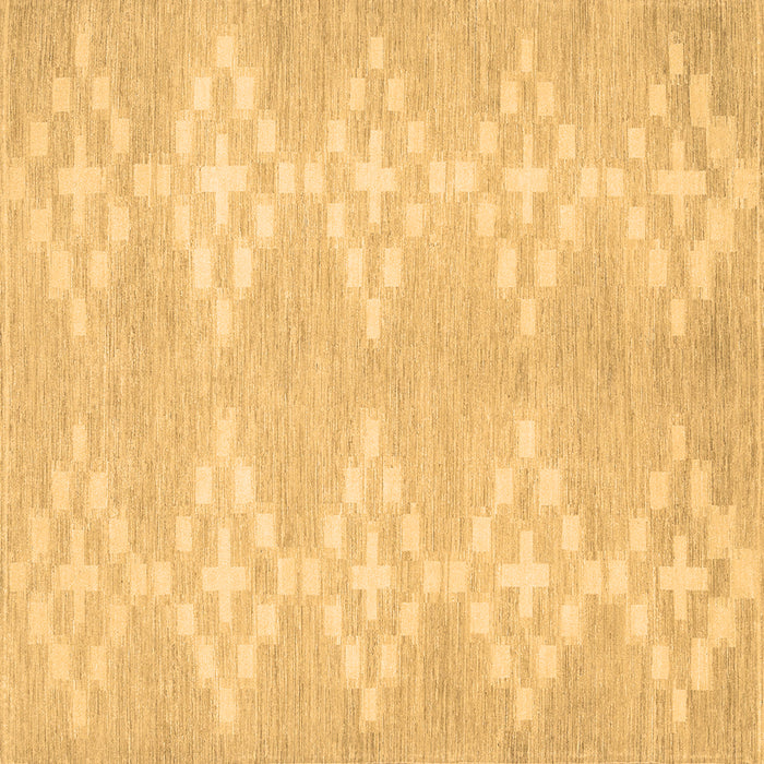 Square Solid Brown Modern Rug, con385brn