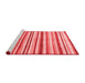 Contemporary Red Washable Rugs