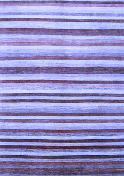 Abstract Blue Contemporary Rug, con386blu