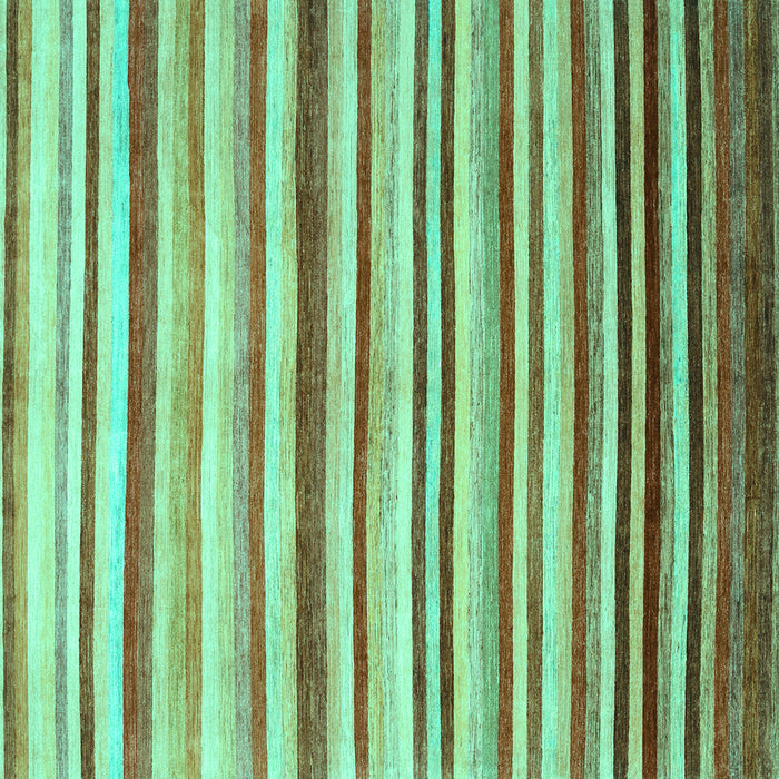 Square Abstract Turquoise Contemporary Rug, con386turq
