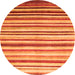 Machine Washable Abstract Orange Contemporary Area Rugs, wshcon386org