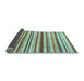 Sideview of Abstract Light Blue Contemporary Rug, con386lblu