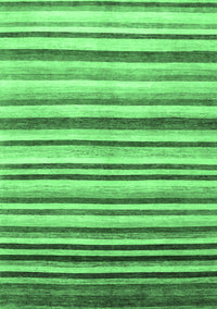 Abstract Emerald Green Contemporary Rug, con386emgrn