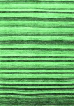 Abstract Emerald Green Contemporary Rug, con386emgrn