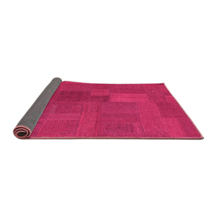 Sideview of Patchwork Pink Transitional Rug, con387pnk