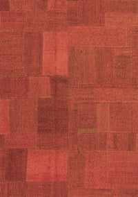 Patchwork Brown Transitional Rug, con387brn