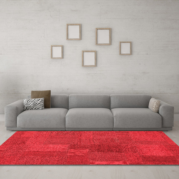Transitional Red Washable Rugs