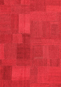 Patchwork Red Transitional Rug, con387red