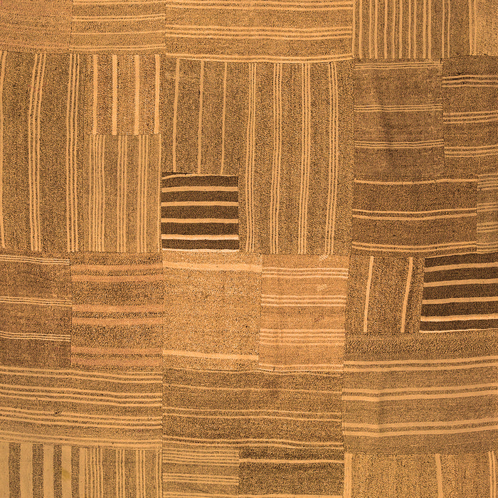Abstract Orange Contemporary Rug, con388org