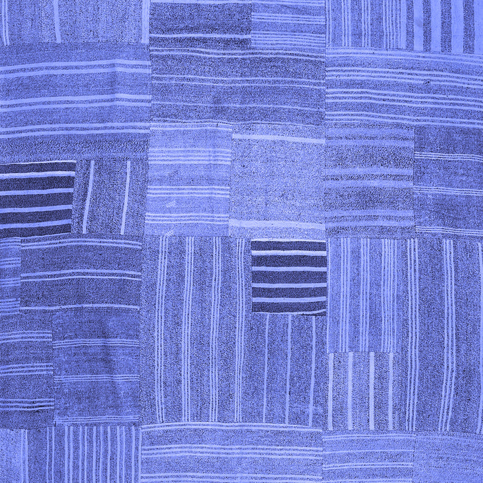 Abstract Blue Contemporary Rug, con388blu