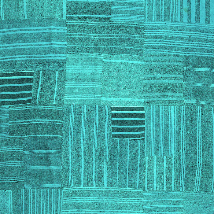 Abstract Turquoise Contemporary Rug, con388turq