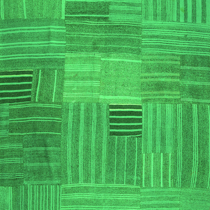 Abstract Green Contemporary Rug, con388grn