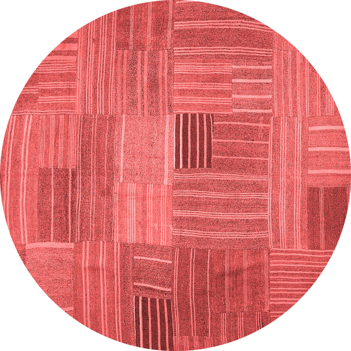 Abstract Red Contemporary Rug, con388red