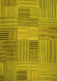 Abstract Yellow Contemporary Rug, con388yw