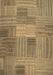 Machine Washable Abstract Brown Contemporary Rug, wshcon388brn