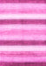 Machine Washable Abstract Pink Contemporary Rug, wshcon389pnk