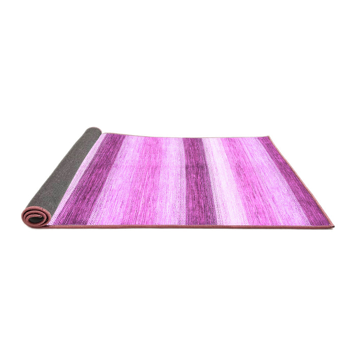 Sideview of Abstract Purple Contemporary Rug, con389pur