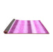 Sideview of Abstract Purple Contemporary Rug, con389pur