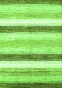 Abstract Green Contemporary Rug, con389grn